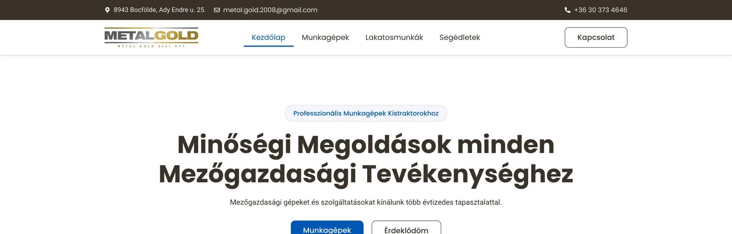 Metal Gold — MG-Traktor